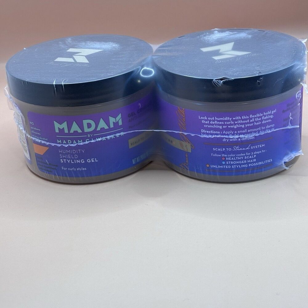 Madam by Madam CJ Walker Humidity Shield Styling Gel for Curly Styles 10 oz 2